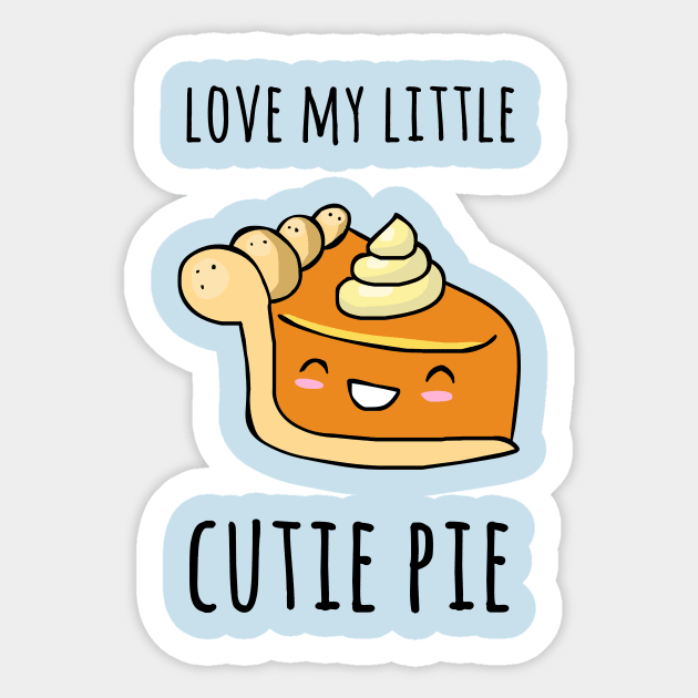 Cutie Pie Sticker by AnishaCreations